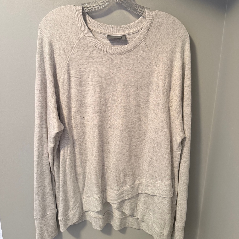 ATHLETA light weight heather grey women's sweatshirt